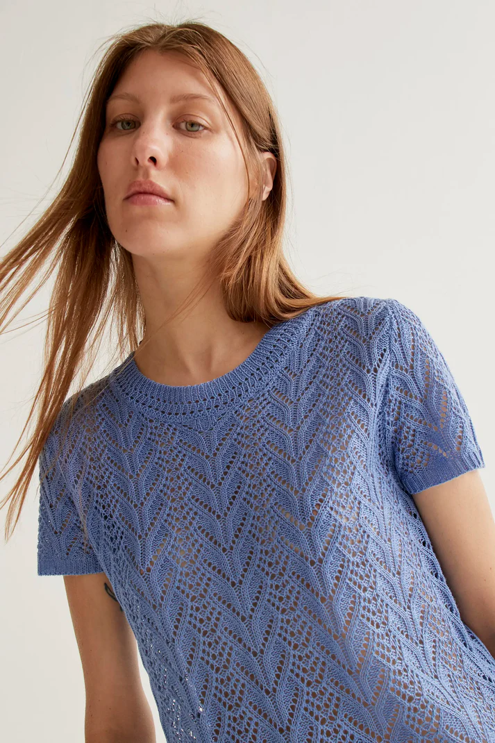 Compania Fantastica Pointelle Sweater Tee