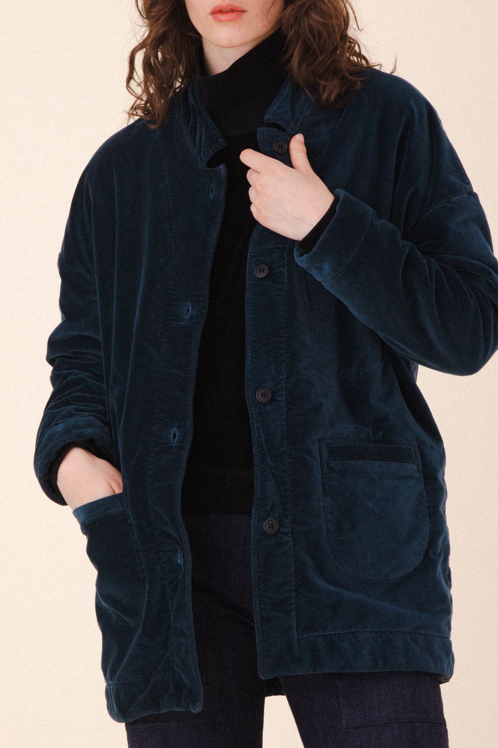 Prairie Underground Velvet Soft Blazer Coat