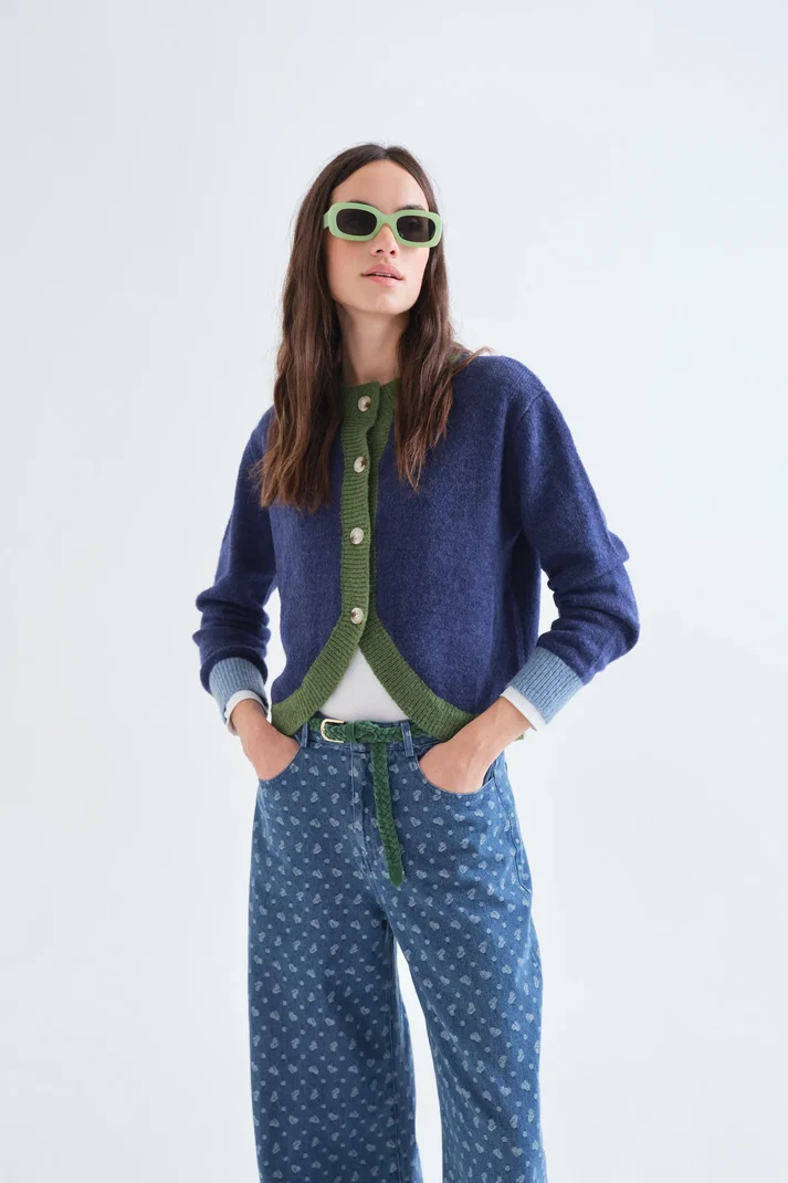 Compania Fantastica Contrast Trim Cardy