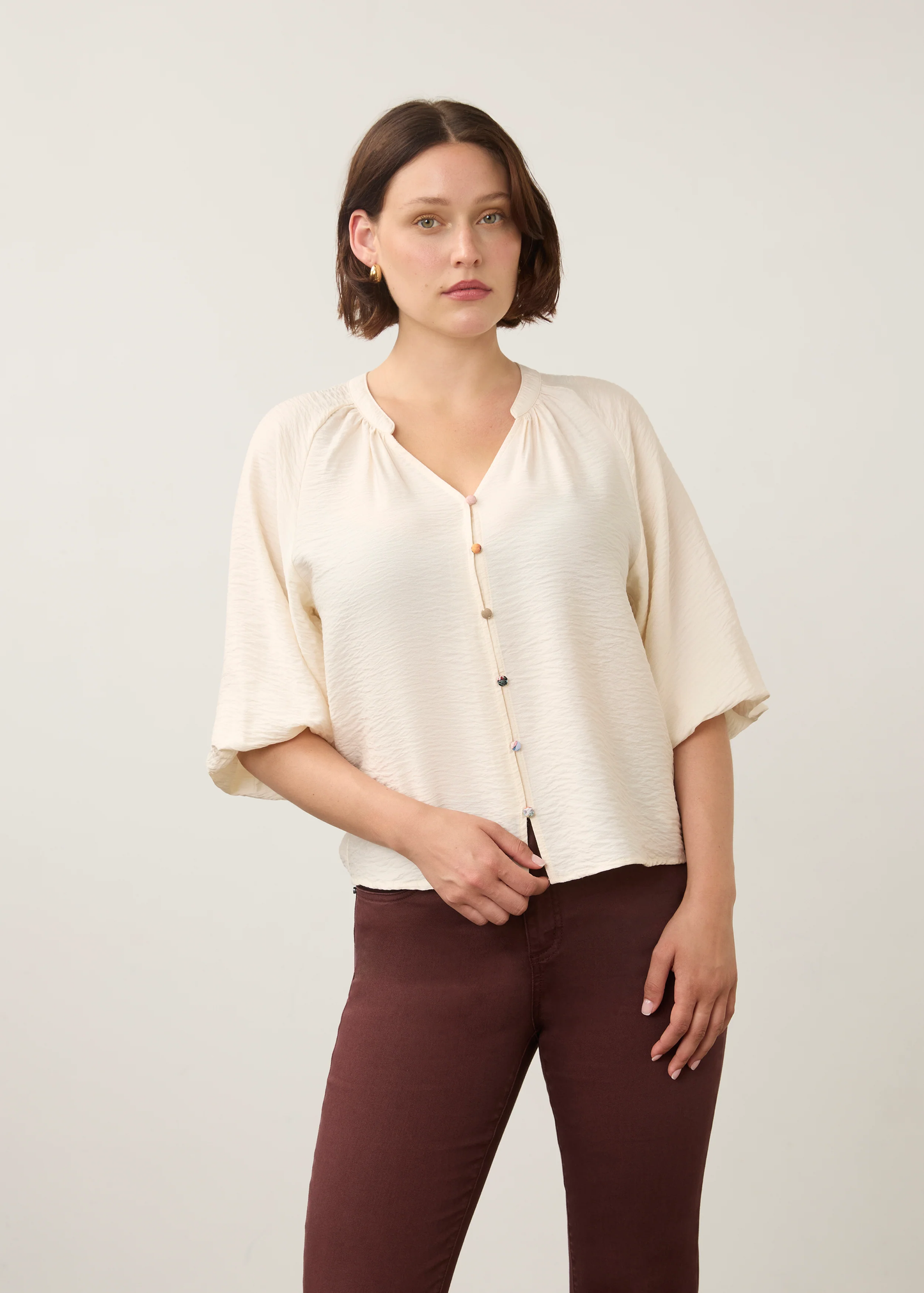 FDJ Colorful Button Shirt in 2 Colors