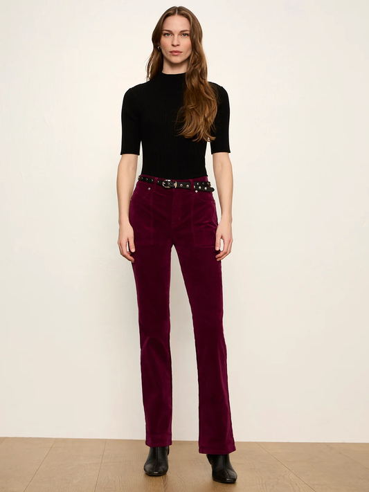 Sanctuary Play Date Velveteen Bootcut Pant in 2 colors