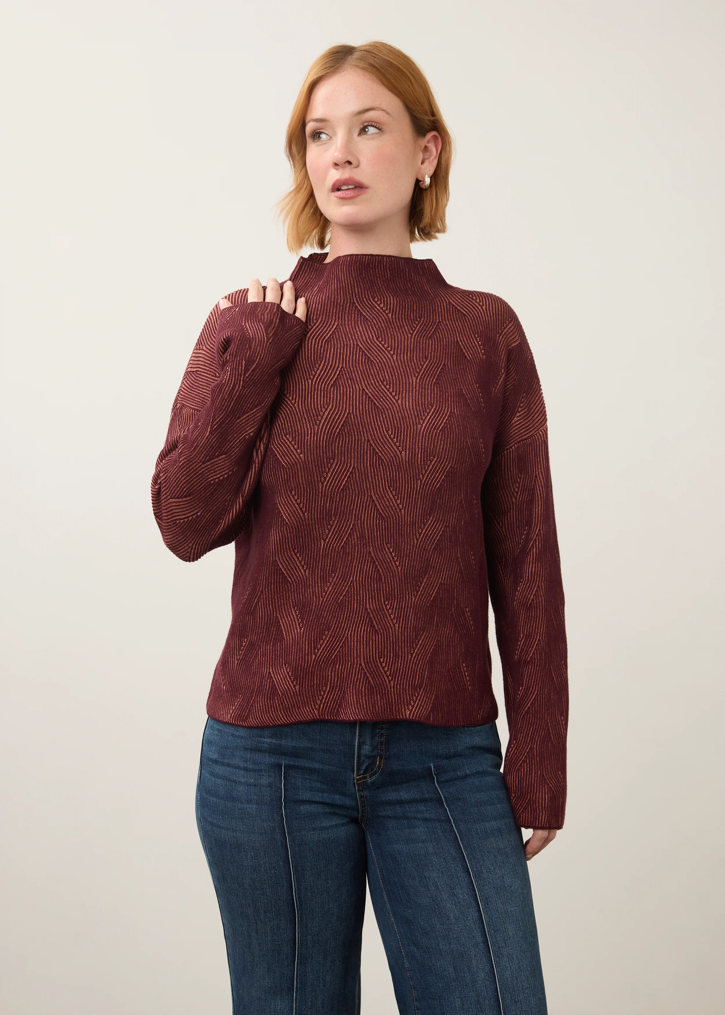 FDJ Funnel Neck Sweater in 2 colors