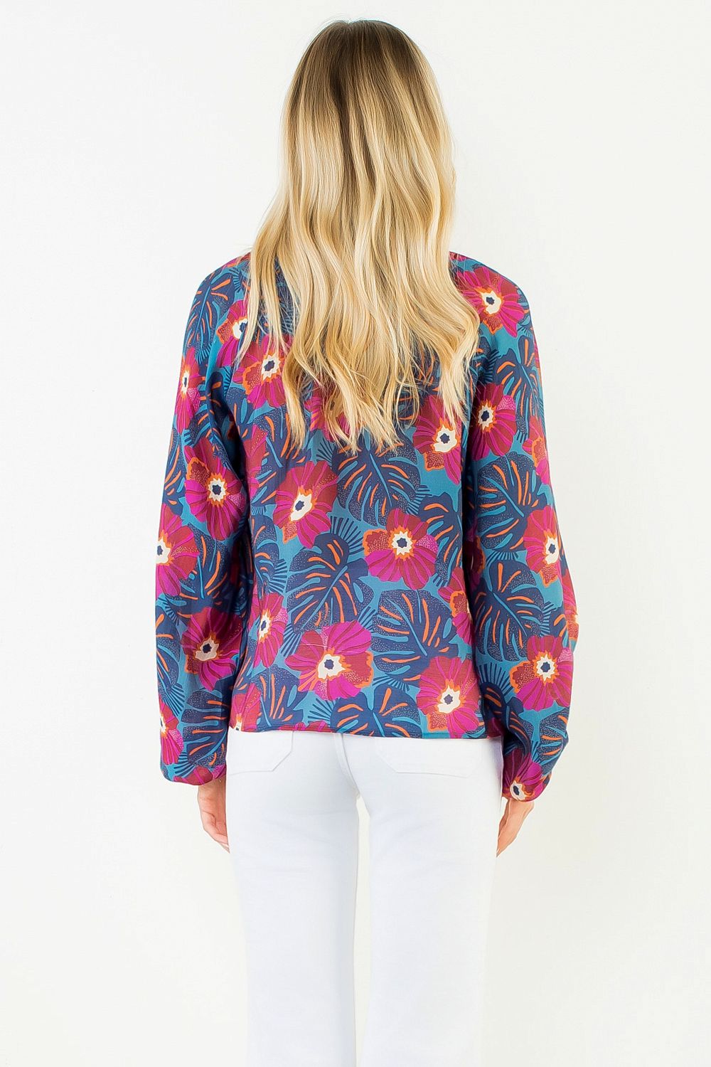 THML Bold Flower Print Top