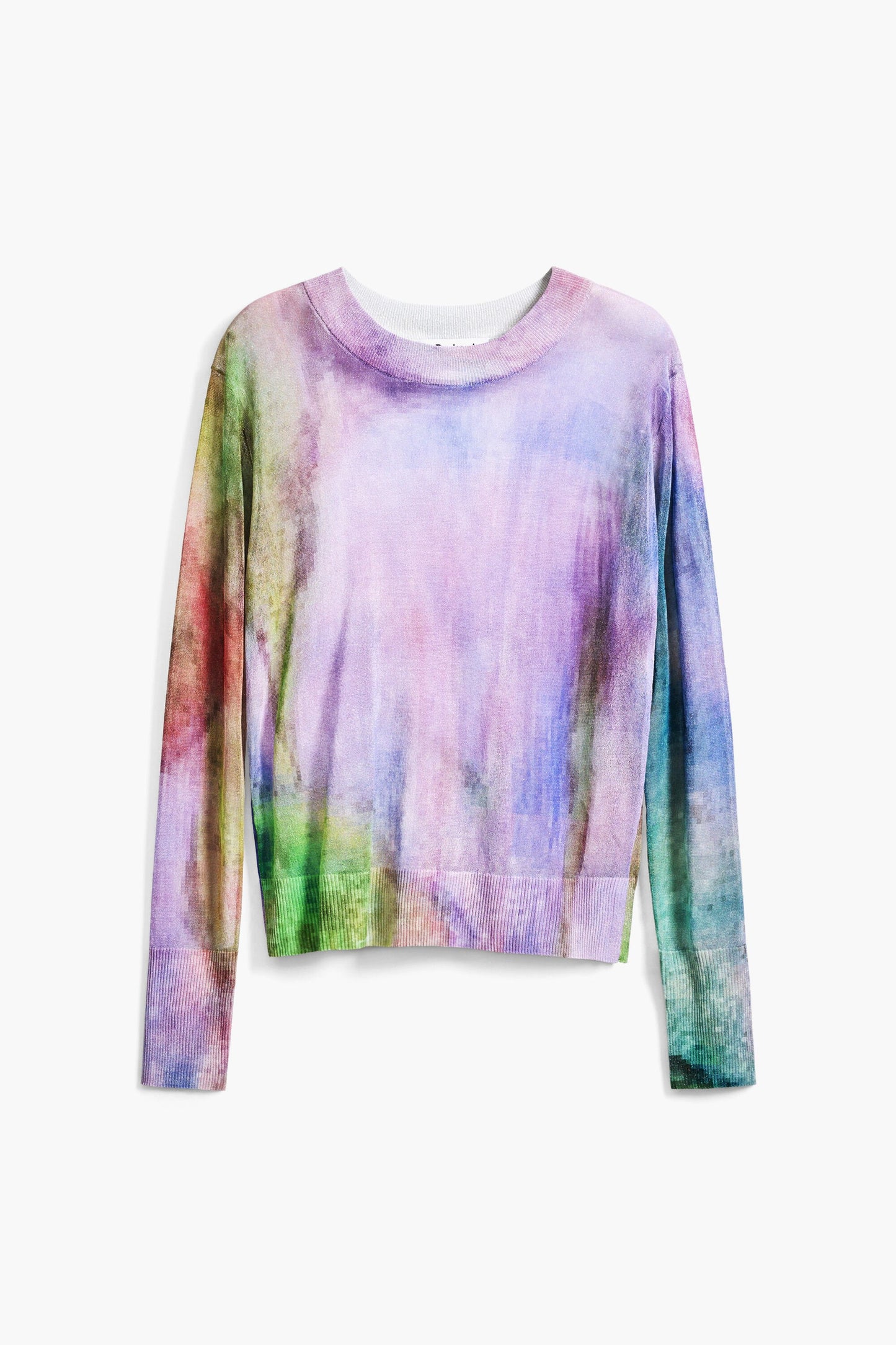 Desigual Sheer Watercolor Sweater