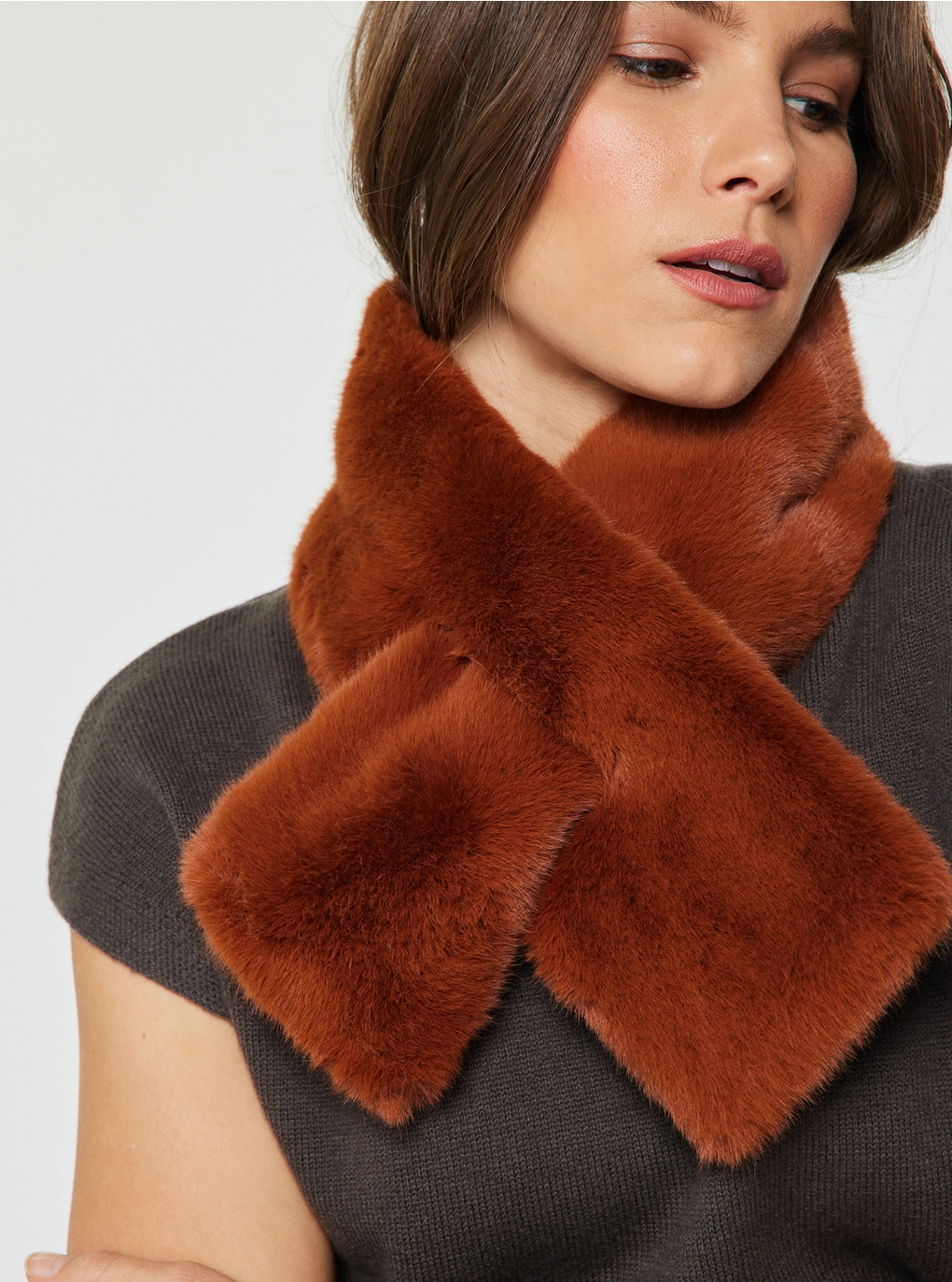 Faux Fur Muffler in multiple colors