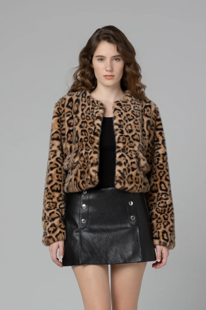 Blank NYC Animal Instinct Faux Fur Jacket