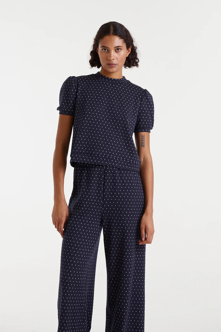 Compania Fantastica Mini Dot Knit Top