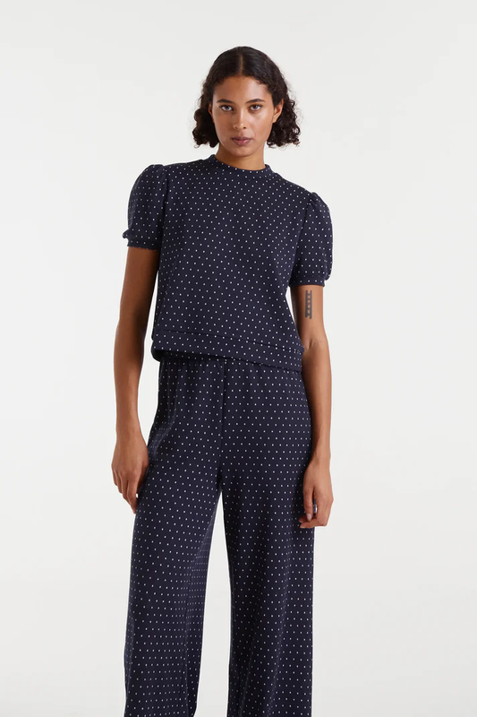 Compania Fantastica Mini Dot Knit Top