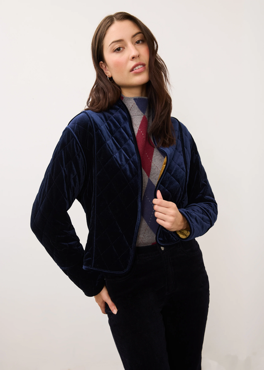 FDJ Reversible Quilted Velvet Jacket