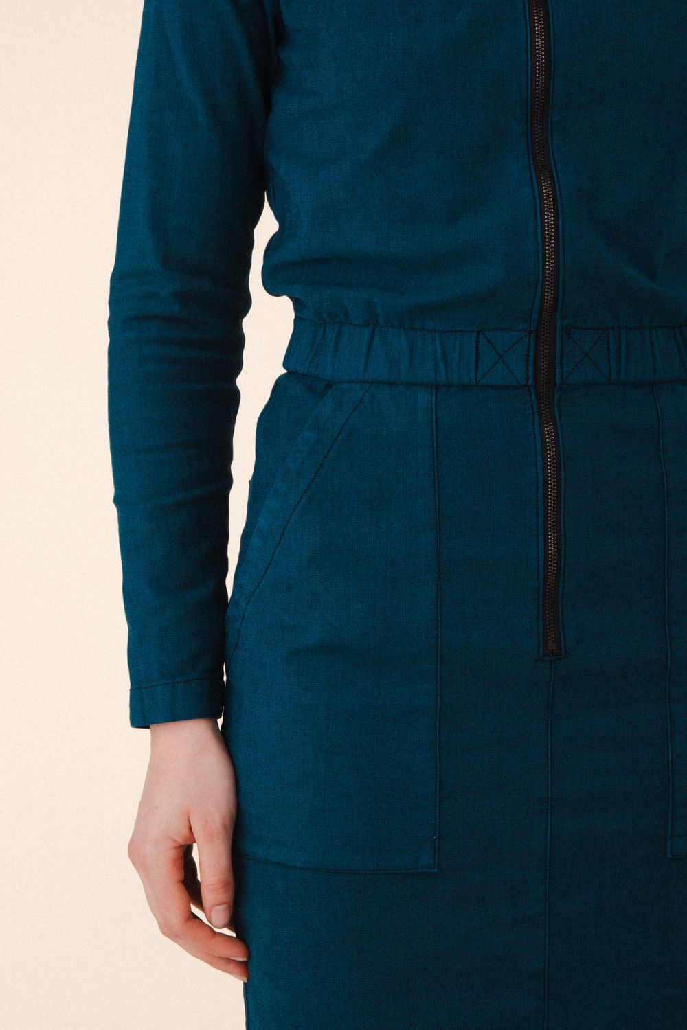 Prairie Underground Boiler Fitted Dress in Peacock