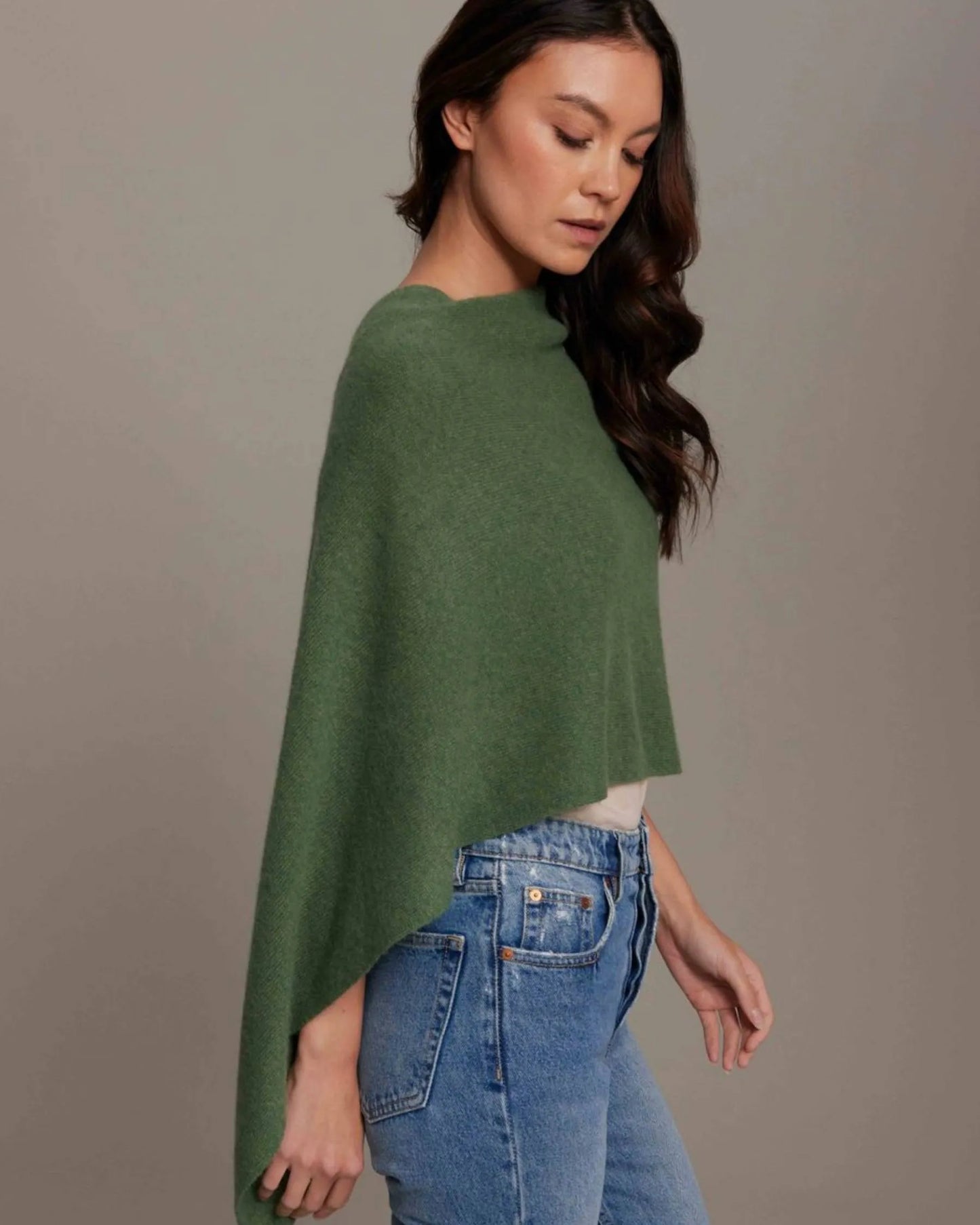 Cashmere Topper Scarf/ Poncho