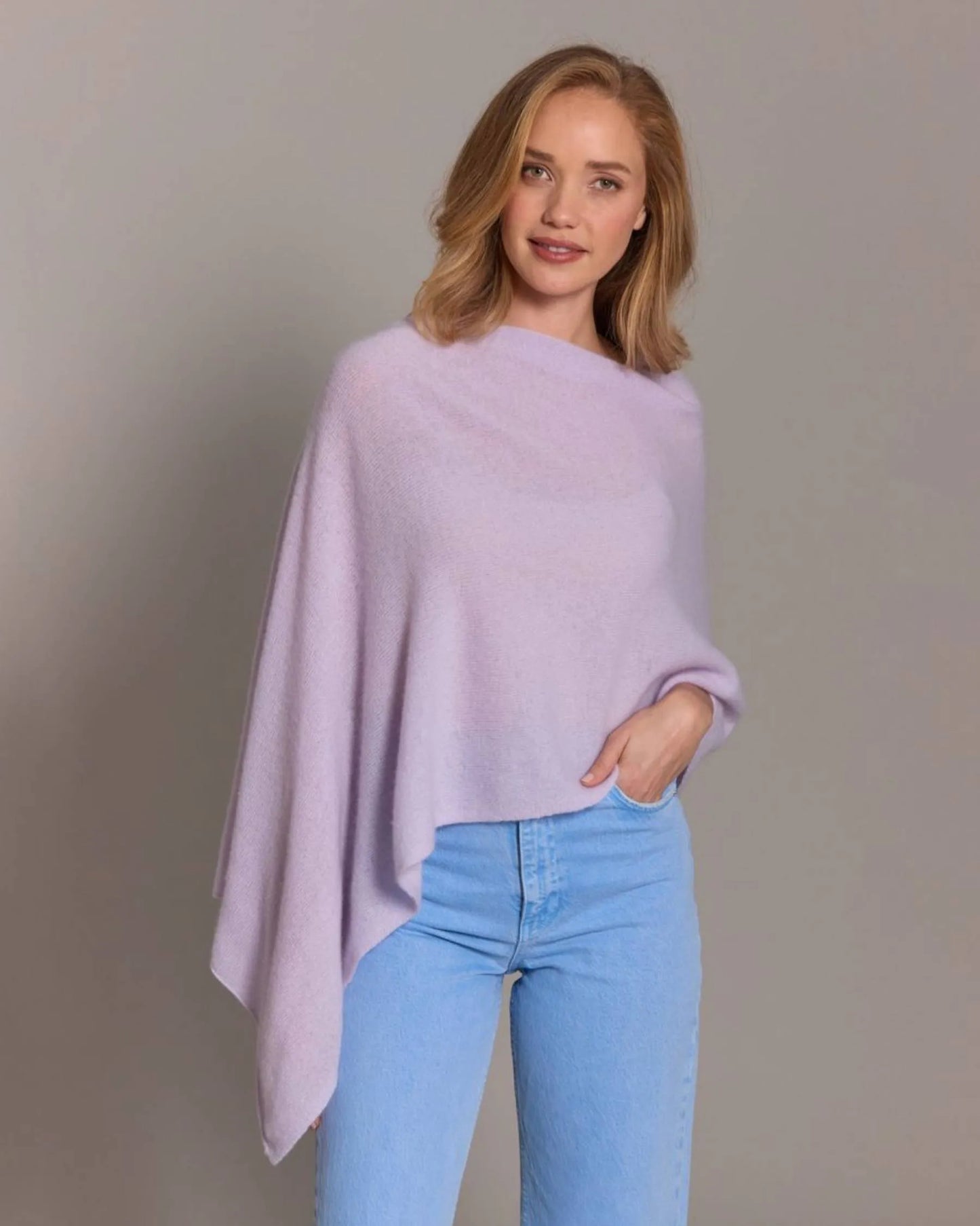 Cashmere Topper Scarf/ Poncho