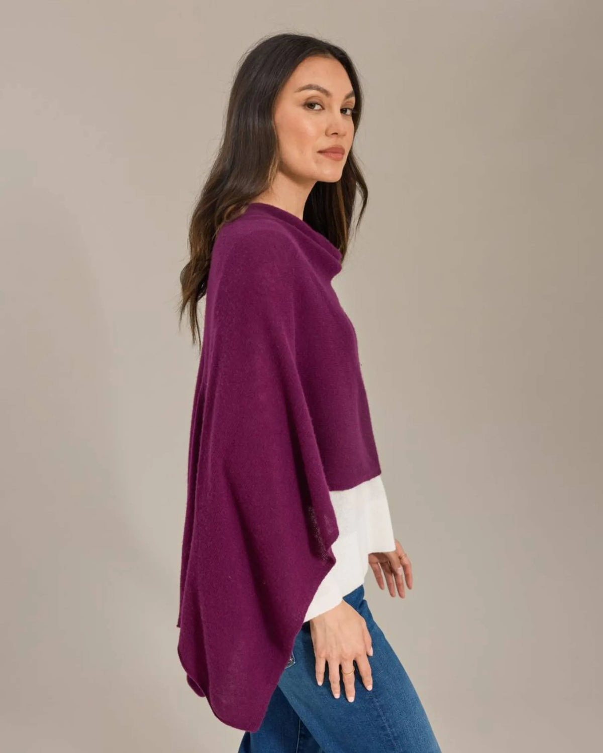 Cashmere Topper Scarf/ Poncho