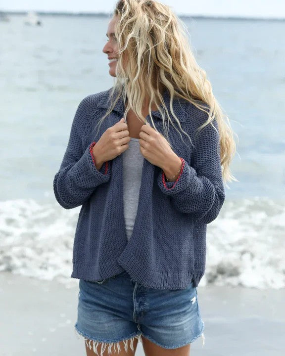 Wooden Ships Heart Back Cardigan