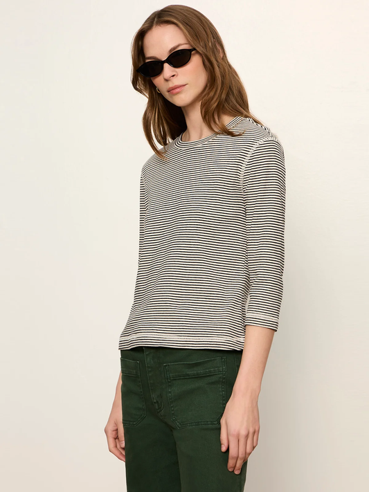 Sanctuary 3/4 Mode Striped Shirt