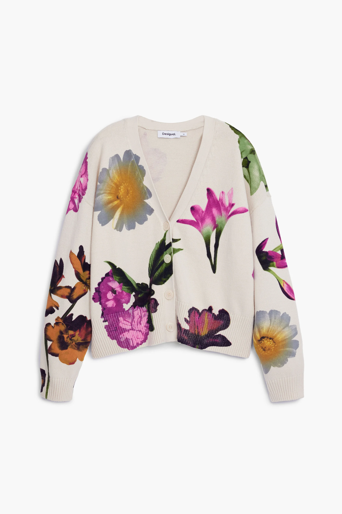 Desigual Oversized Floral Cardy