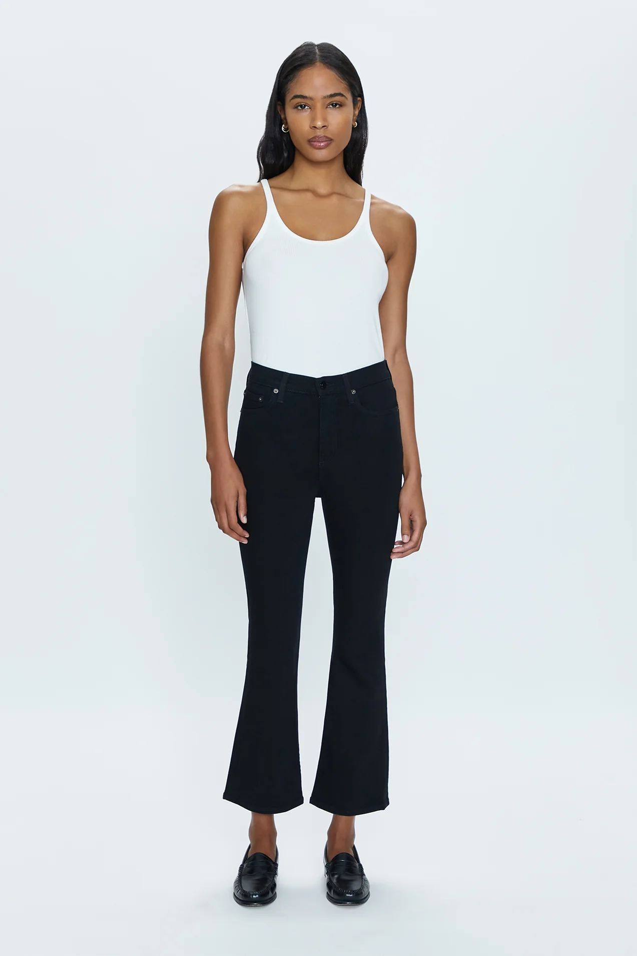 Pistola Lennon Cropped Bootcut in Noir