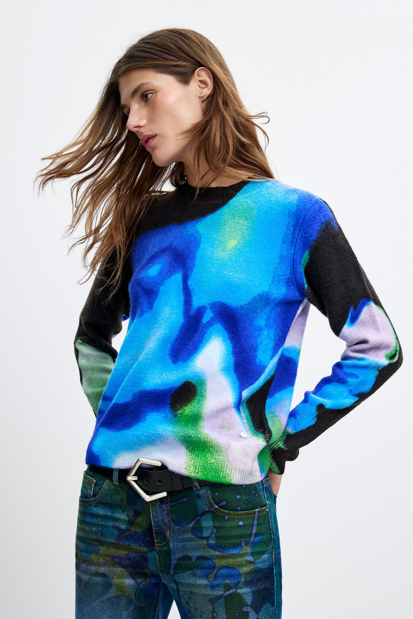 Desigual Watercolor Lacroix Sweater