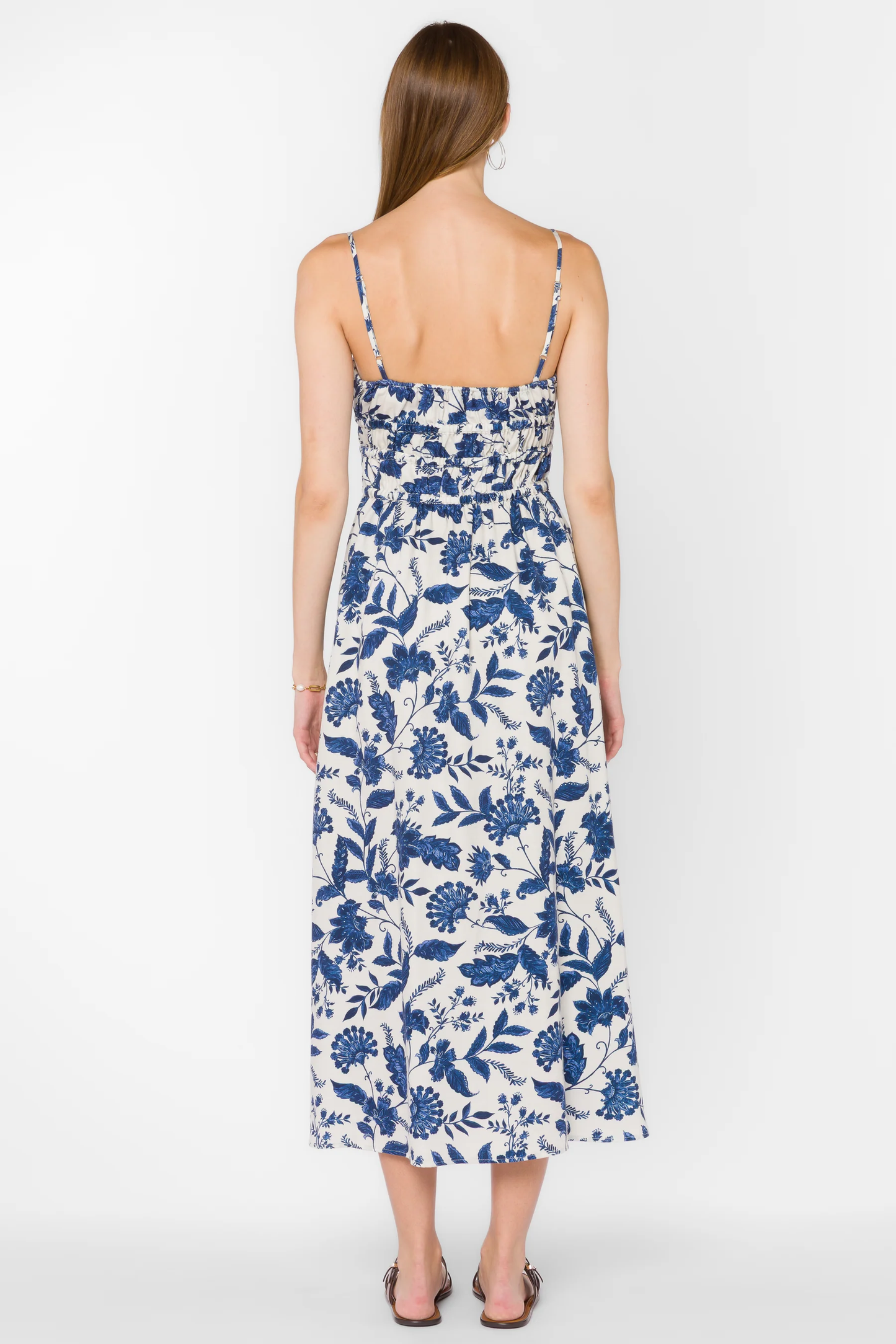 Velvet Heart Tanella Midi Dress in Blue Floral