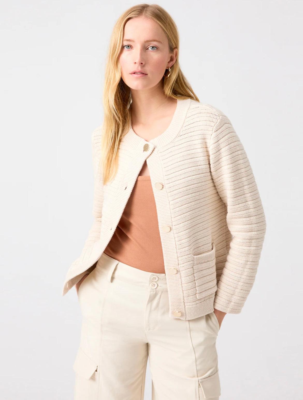 Sanctuary Knitted Button Jacket