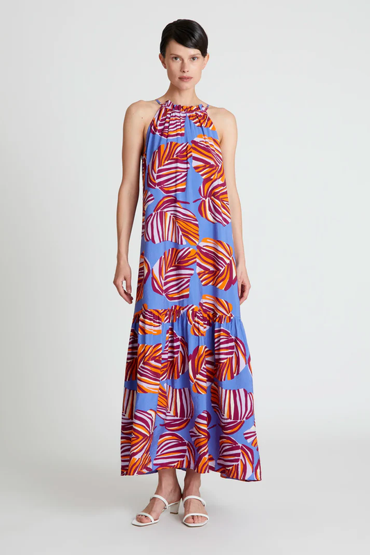 Compania Fantastica Bold Leaf Halter Maxi