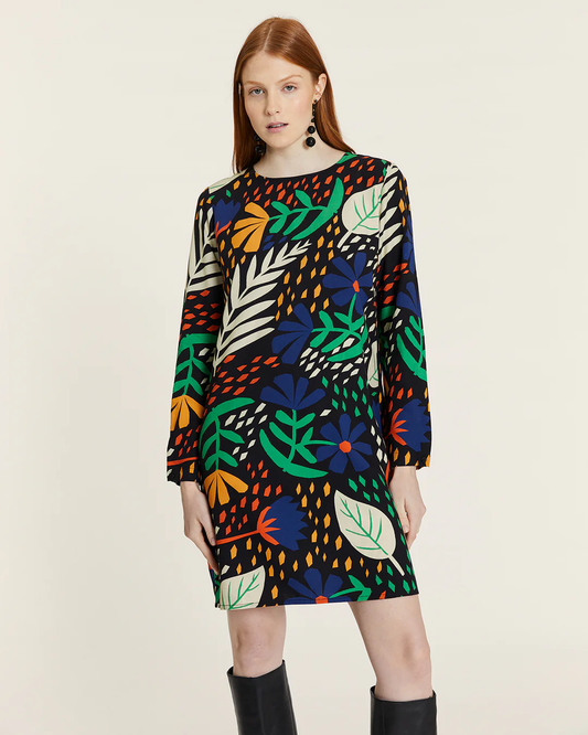 Pepa Loves Bold Leaf Print Dress