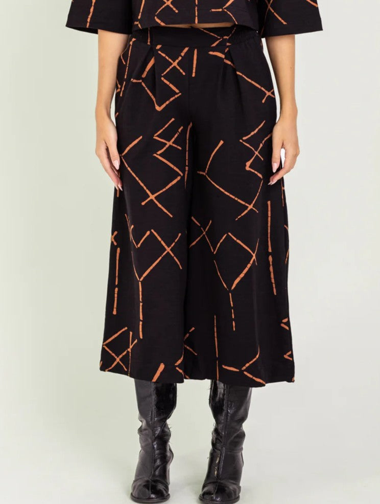 Bel Kazan Atlas Pant in Stix Print