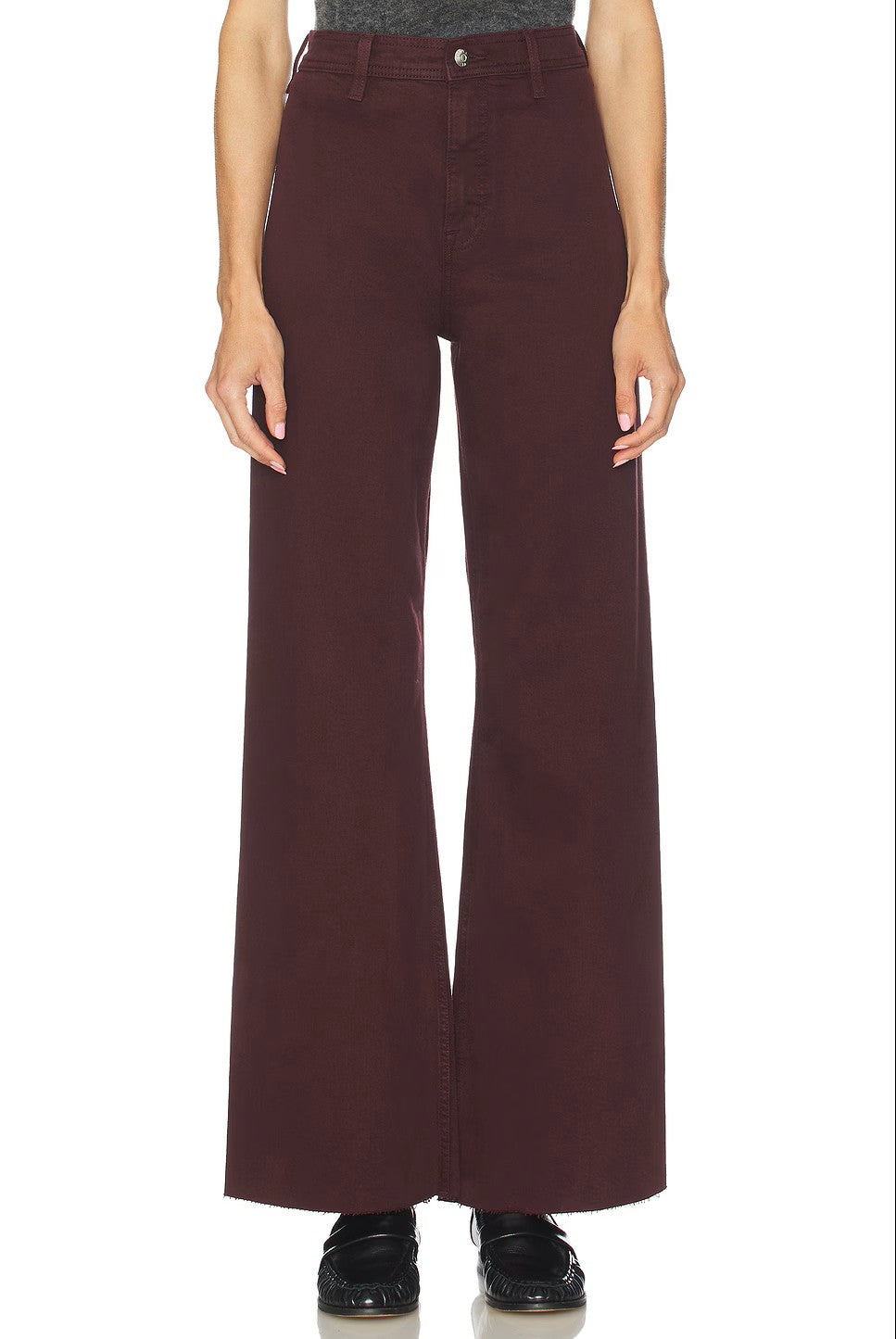 Pistola Penny Wide Leg Denim in Claret