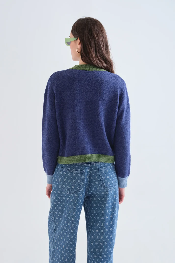 Compania Fantastica Contrast Trim Cardy