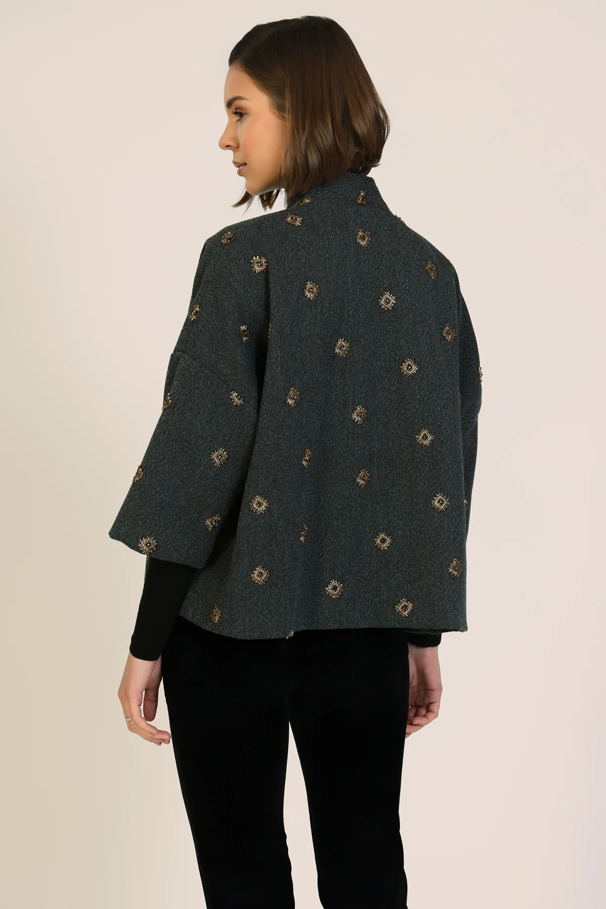Traffic People Shrug Beaded Jacket
