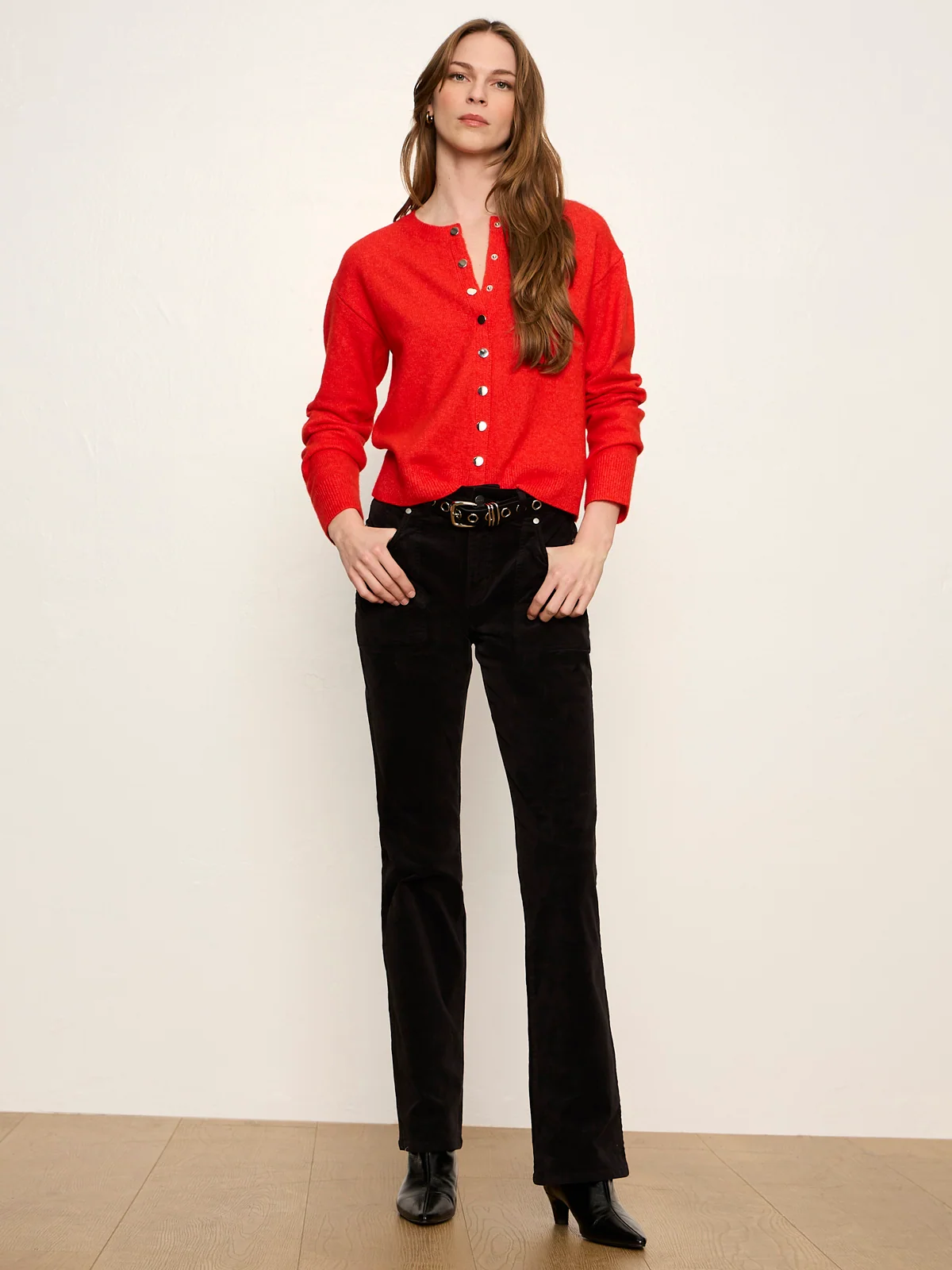 Sanctuary Play Date Velveteen Bootcut Pant in 2 colors