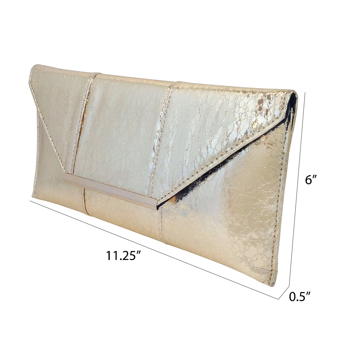 Metallic Envelope Clutch in multiple colors