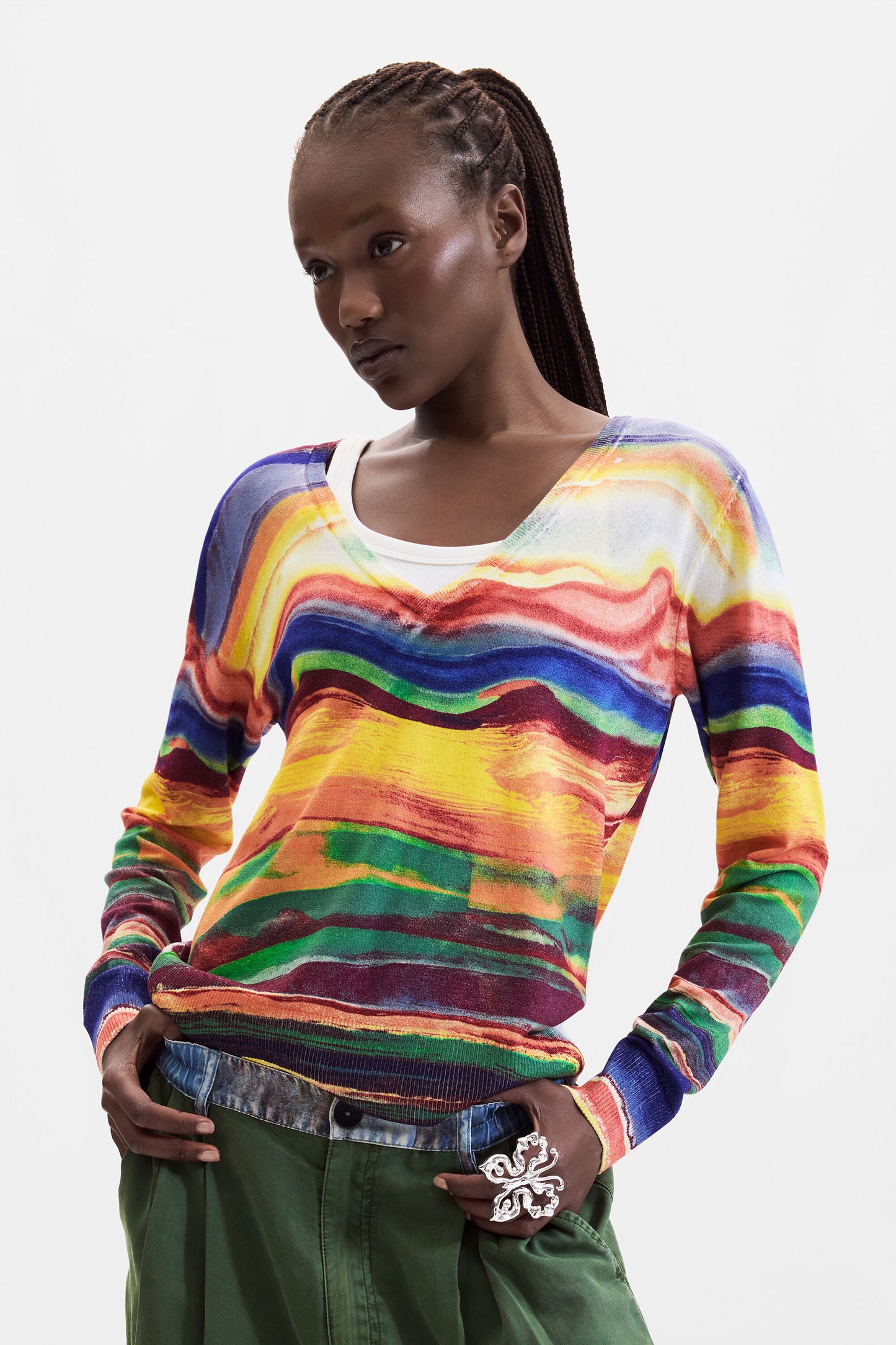 Desigual Multi Color Sweater