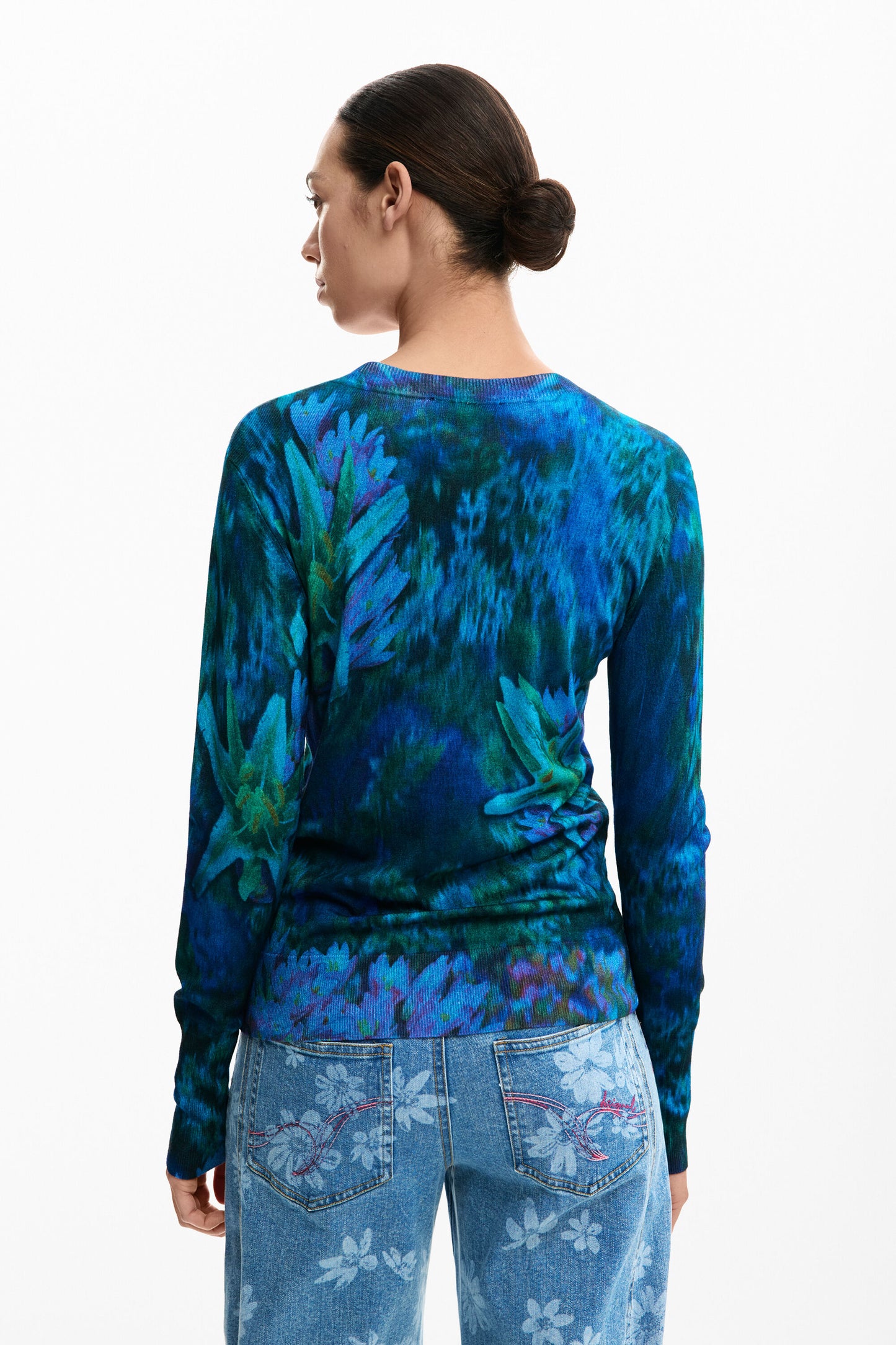 Desigual Watercolor Pullover Sweater