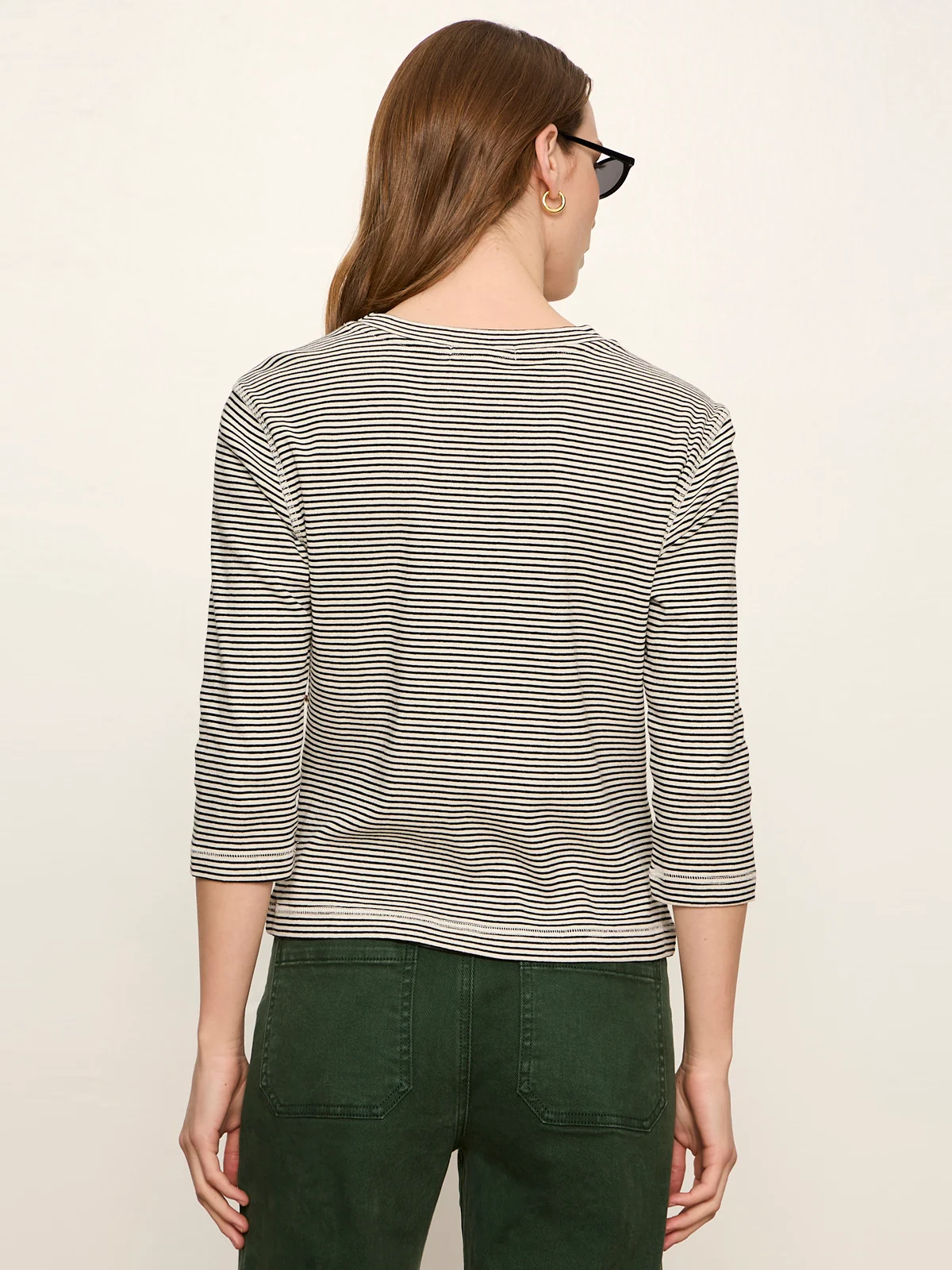 Sanctuary 3/4 Mode Striped Shirt
