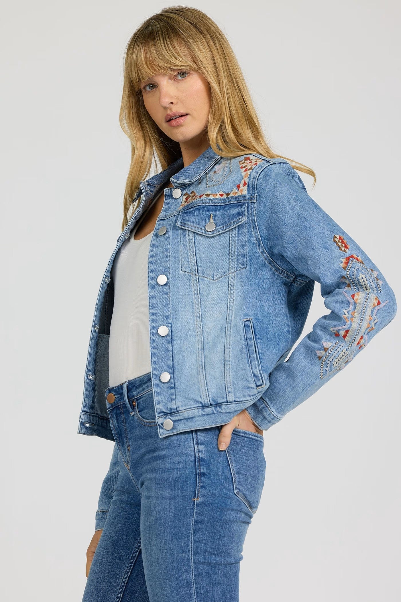Dear John Ainsley Embroidered Denim Jacket
