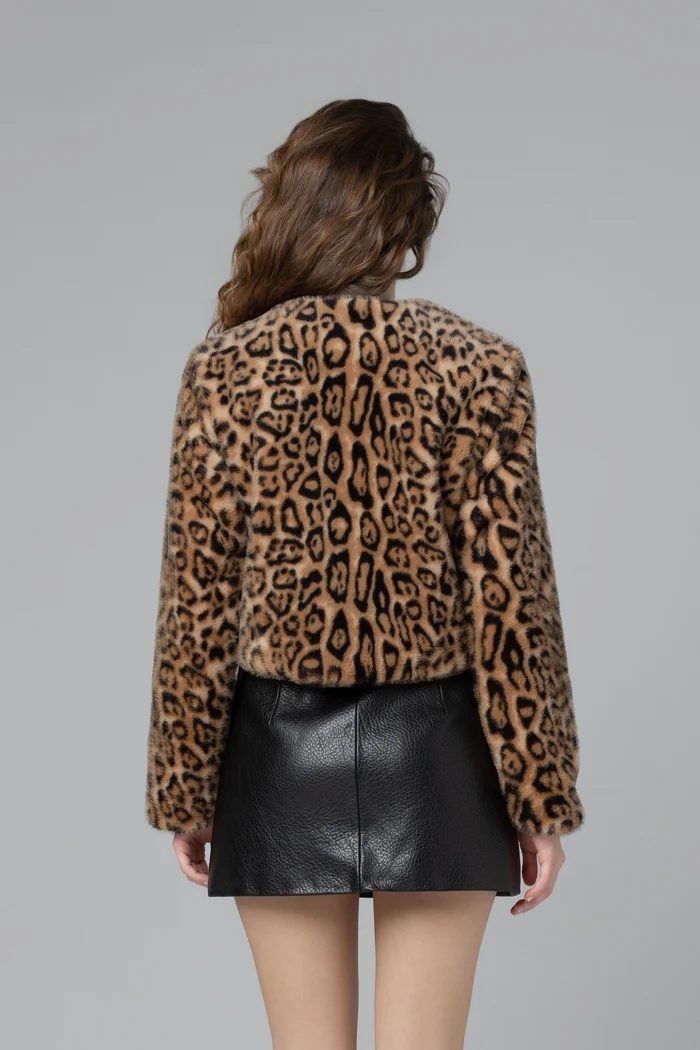 Blank NYC Animal Instinct Faux Fur Jacket