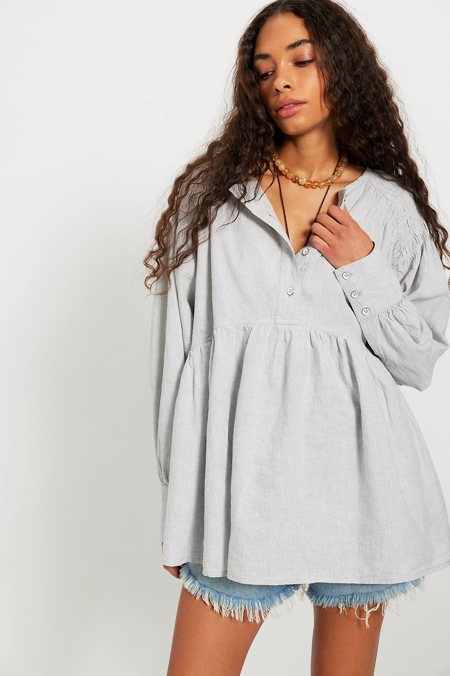 Free People Alana Mini Stripe Tunic