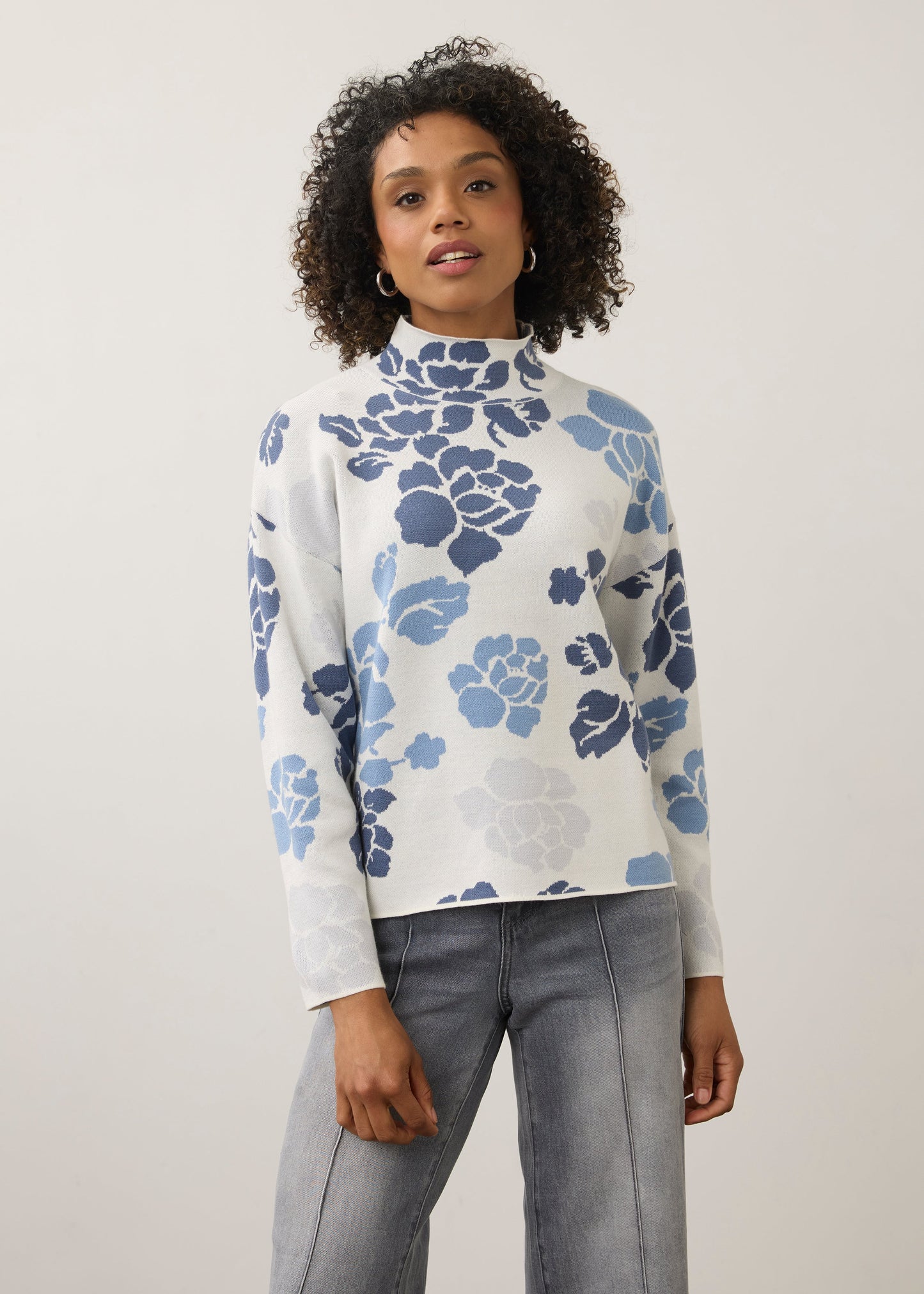 FDJ Mock Neck Sweater in 2 Prints