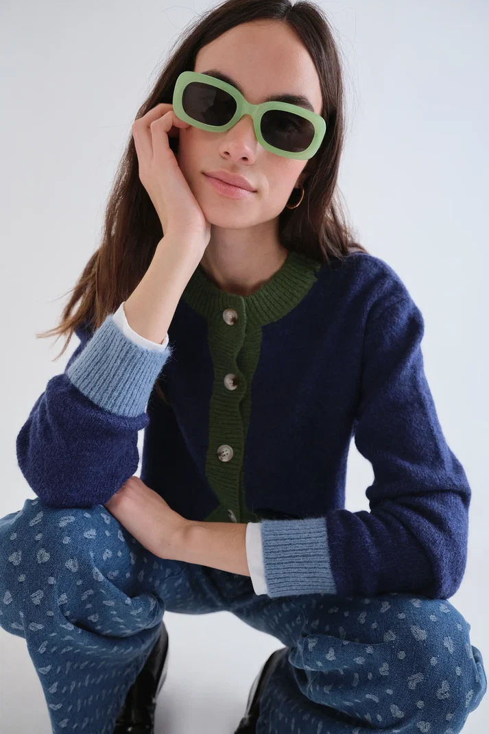 Compania Fantastica Contrast Trim Cardy
