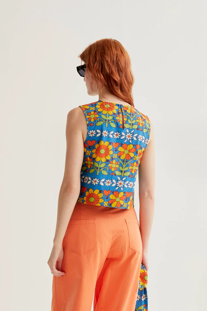 Compania Fantastica Tank in Funky Floral