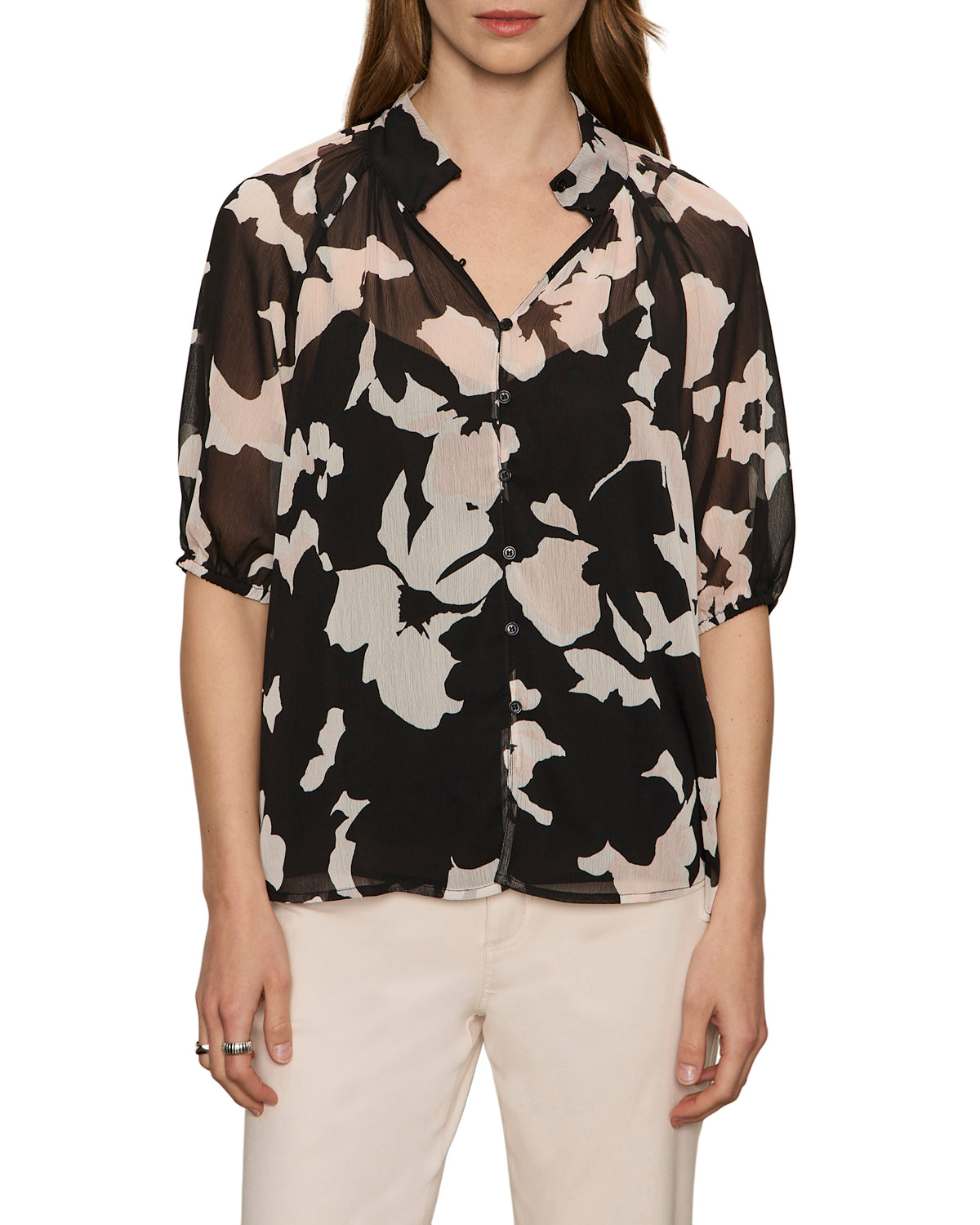 Sanctuary Keep Me Close Print Blouse