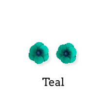 Load image into Gallery viewer, Ruby Olive Poppy Garden Earrings in Multiple Colors

