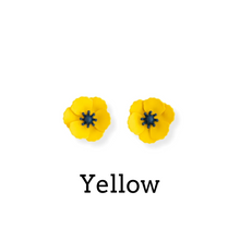 Load image into Gallery viewer, Ruby Olive Poppy Garden Earrings in Multiple Colors

