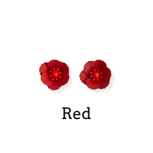 Load image into Gallery viewer, Ruby Olive Poppy Garden Earrings in Multiple Colors
